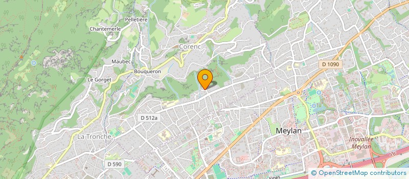 localisation de l'entreprise MONSIEUR MATHIS CARDON  CORENC