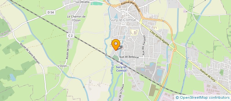 localisation de l'entreprise MONSIEUR MATHIS CHAMPAUZAC  SURY-LE-COMTAL
