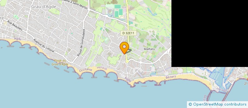 localisation de l'entreprise MONSIEUR MATHIS COLLIN - - COURAULT  AGDE