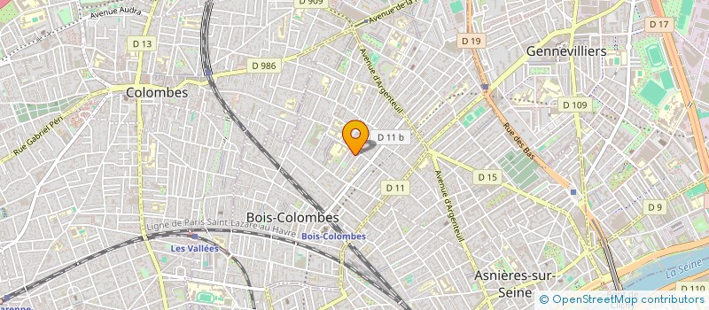 localisation de l'entreprise MONSIEUR MATHIS COULNECHEFF à BOIS-COLOMBES