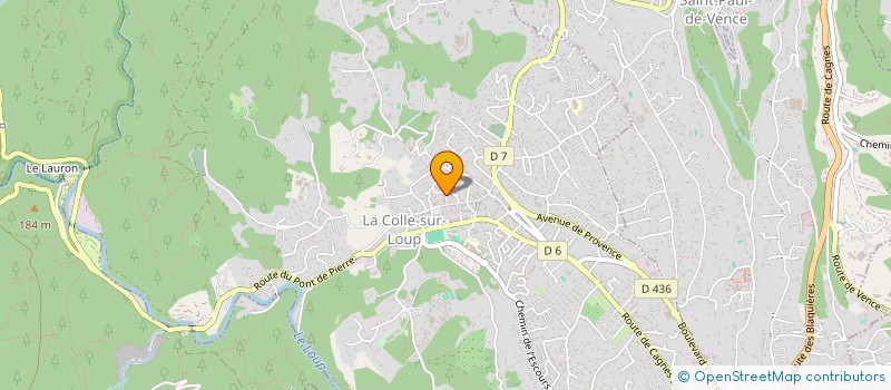 localisation de l'entreprise MONSIEUR MATHIS COUSYN à LA COLLE-SUR-LOUP