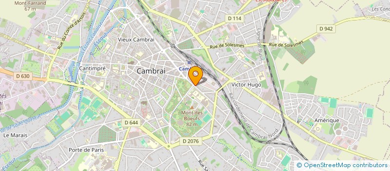 localisation de l'entreprise MONSIEUR MATHIS DANJOU  CAMBRAI