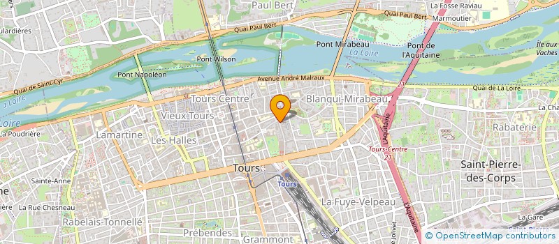localisation de l'entreprise MONSIEUR MATHIS DELALET  TOURS