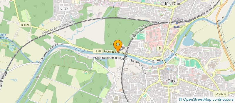 localisation de l'entreprise MONSIEUR MATHIS DEROUIN  SAINT-PAUL-LES-DAX