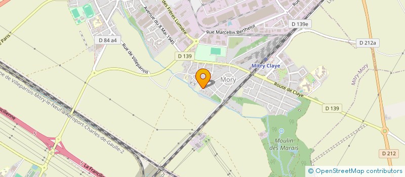 localisation de l'entreprise MONSIEUR MATHIS DHORBAIT  MITRY-MORY