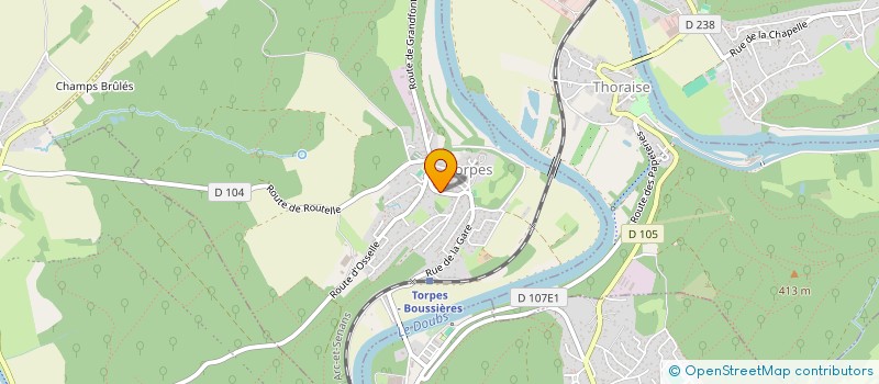 localisation de l'entreprise MONSIEUR MATHIS DODANE  TORPES