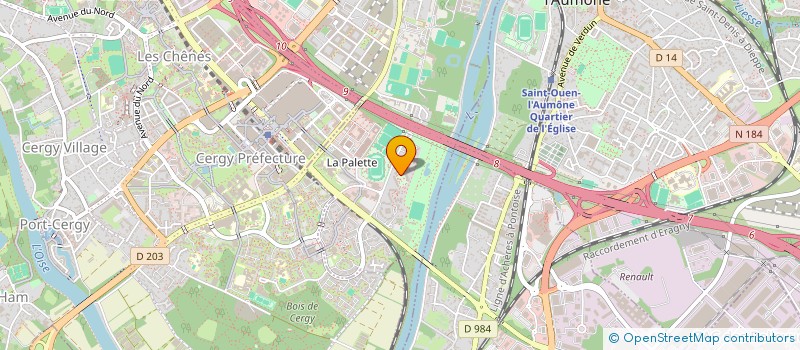 localisation de l'entreprise MONSIEUR MATHIS FERREIRA NUNES  PONTOISE