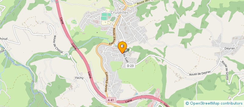 localisation de l'entreprise MONSIEUR MATHIS GADENNE  CRUSEILLES