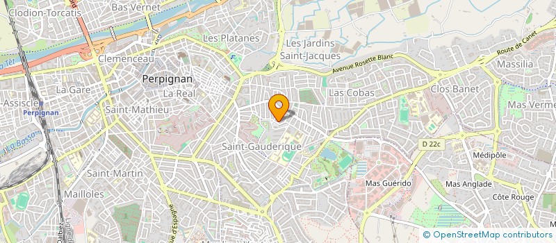 localisation de l'entreprise MONSIEUR MATHIS GAILLARD  PERPIGNAN