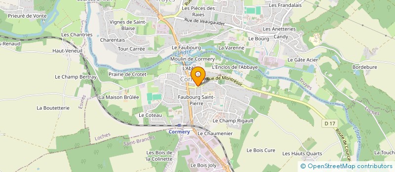 localisation de l'entreprise MONSIEUR MATHIS GOUBAND  CORMERY