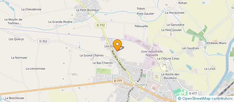 localisation de l'entreprise MONSIEUR MATHIS GOUDANT  GUIPRY-MESSAC