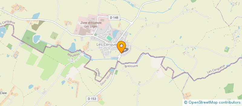 localisation de l'entreprise MONSIEUR MATHIS GOURDEAULT  LES CERQUEUX