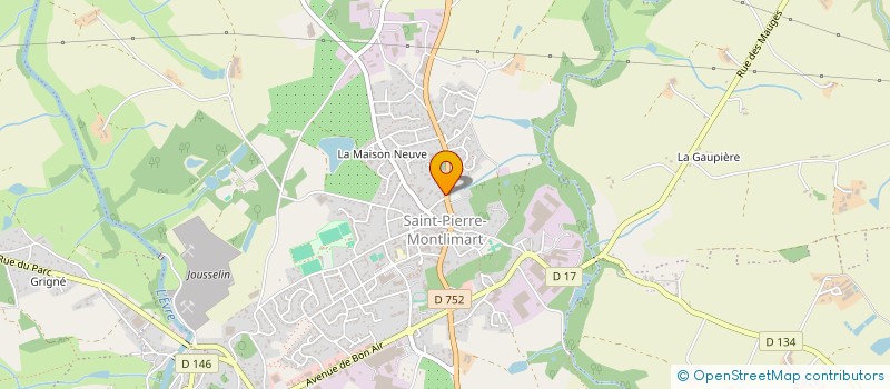 localisation de l'entreprise MONSIEUR MATHIS GUEDAS à MONTREVAULT-SUR-EVRE