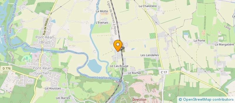 localisation de l'entreprise MONSIEUR MATHIS GUEGAN  BRUZ