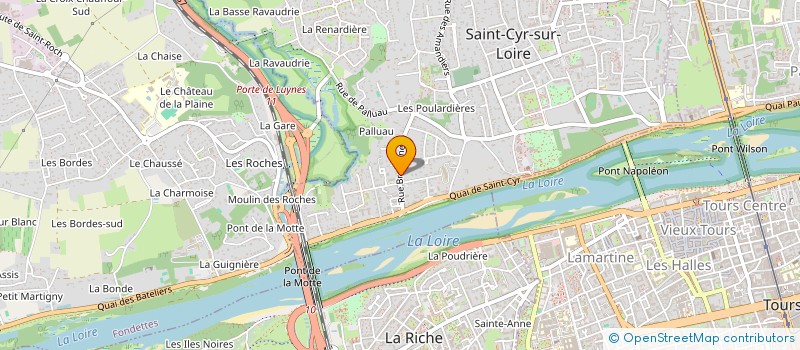 localisation de l'entreprise MONSIEUR MATHIS GUERIN  SAINT-CYR-SUR-LOIRE