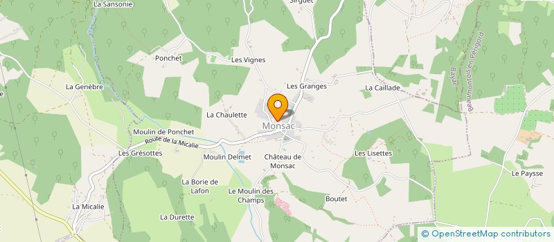localisation de l'entreprise MONSIEUR MATHIS GUYOT à BEAUMONTOIS EN PERIGORD