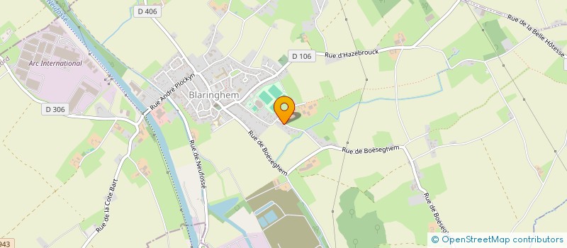 localisation de l'entreprise MONSIEUR MATHIS HENOT  BLARINGHEM