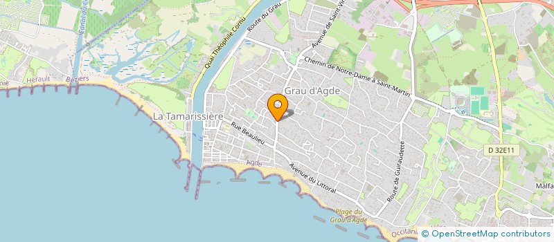 localisation de l'entreprise MONSIEUR MATHIS HOYET  AGDE