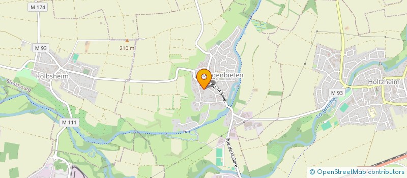 localisation de l'entreprise MONSIEUR MATHIS JACQUINOT  HANGENBIETEN