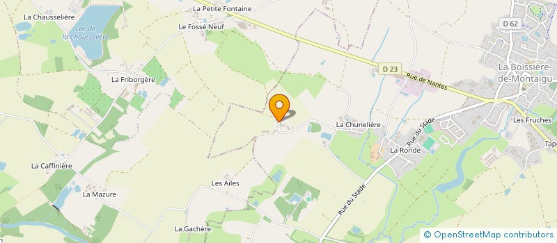 localisation de l'entreprise MONSIEUR MATHIS JAMIN à LA BOISSIERE-DE-MONTAIGU