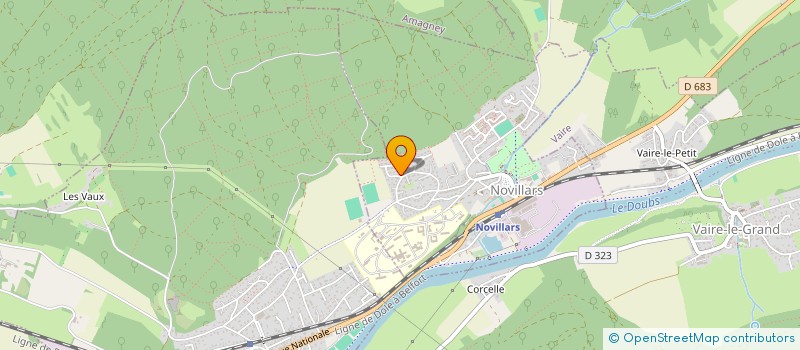 localisation de l'entreprise MONSIEUR MATHIS JEANNEY  NOVILLARS