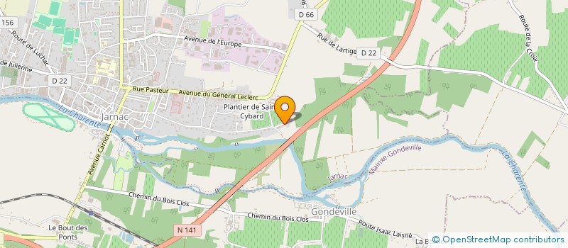localisation de l'entreprise MONSIEUR MATHIS JOUGIER à JARNAC