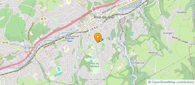 localisation de l'entreprise MONSIEUR MATHIS JOULIET  RIVE-DE-GIER