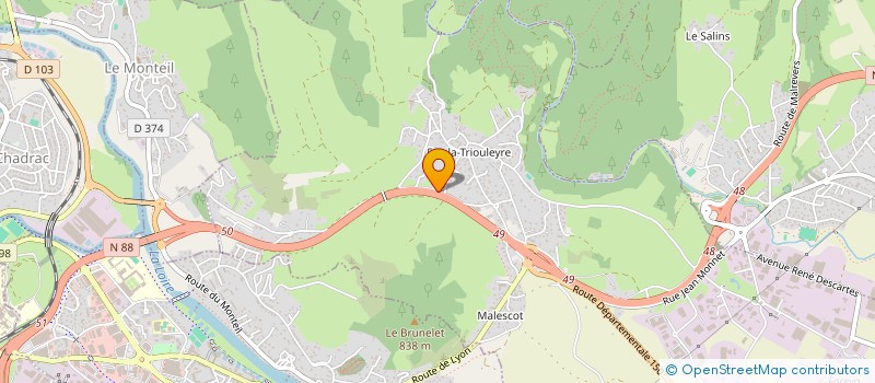 localisation de l'entreprise MONSIEUR MATHIS LARGIER  SAINT-GERMAIN-LAPRADE