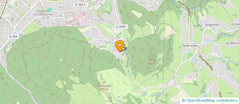 localisation de l'entreprise MONSIEUR MATHIS LAURENT  BRESSON