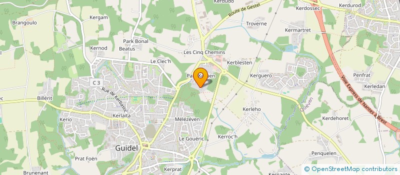 localisation de l'entreprise MONSIEUR MATHIS LE FRAPPER  GUIDEL