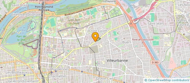 localisation de l'entreprise MONSIEUR MATHIS LE GOFF  VILLEURBANNE