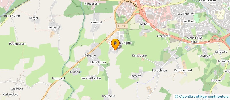 localisation de l'entreprise MONSIEUR MATHIS LE GUILLOUX  CRACH