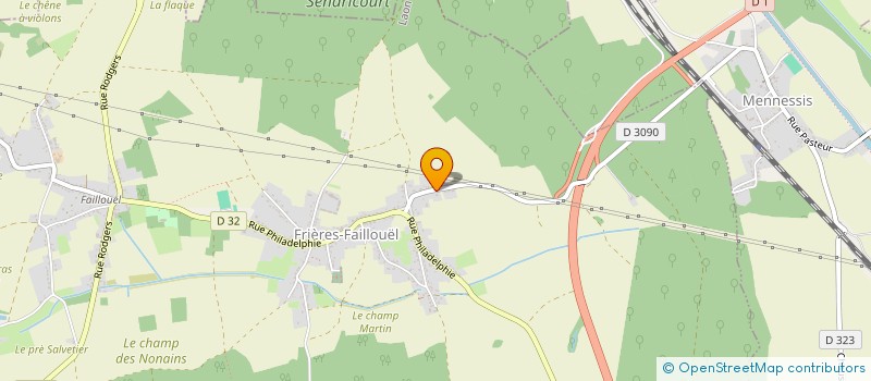 localisation de l'entreprise MONSIEUR MATHIS LECOMTE  FRIERES-FAILLOUEL