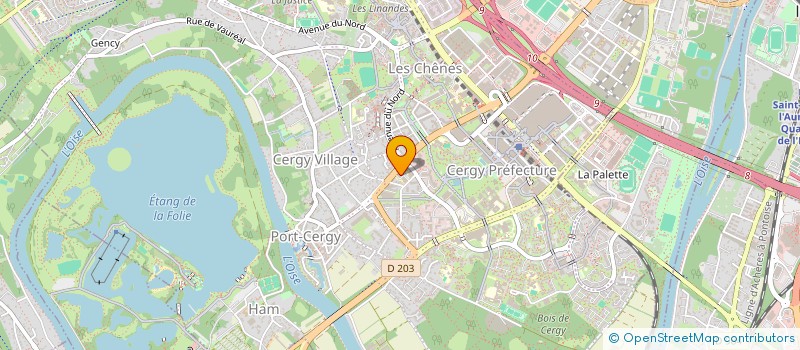 localisation de l'entreprise MONSIEUR MATHIS LONCHAMPT  CERGY