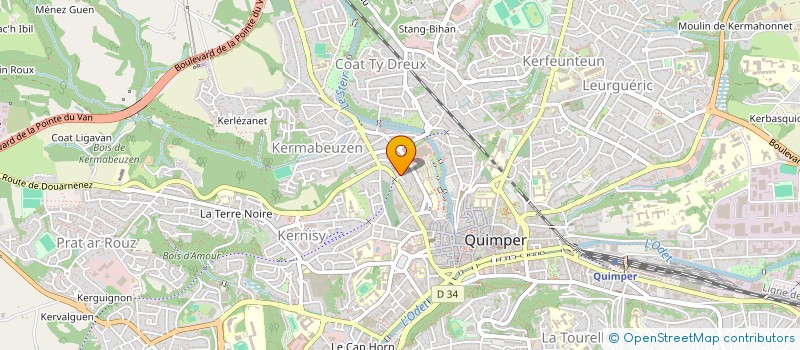 localisation de l'entreprise MONSIEUR MATHIS LOUSSOUARN à QUIMPER
