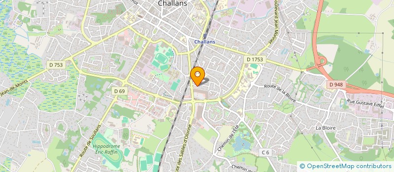 localisation de l'entreprise MONSIEUR MATHIS MALVAUD  CHALLANS