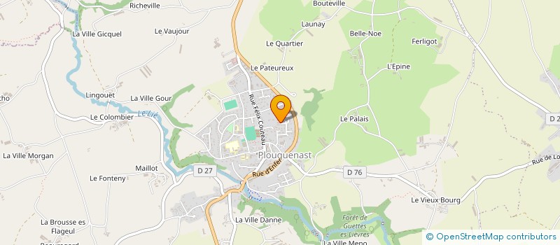 localisation de l'entreprise MONSIEUR MATHIS MARSOIN  PLOUGUENAST-LANGAST