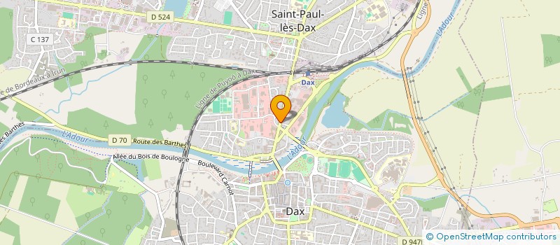 localisation de l'entreprise MONSIEUR MATHIS MARTIN à DAX