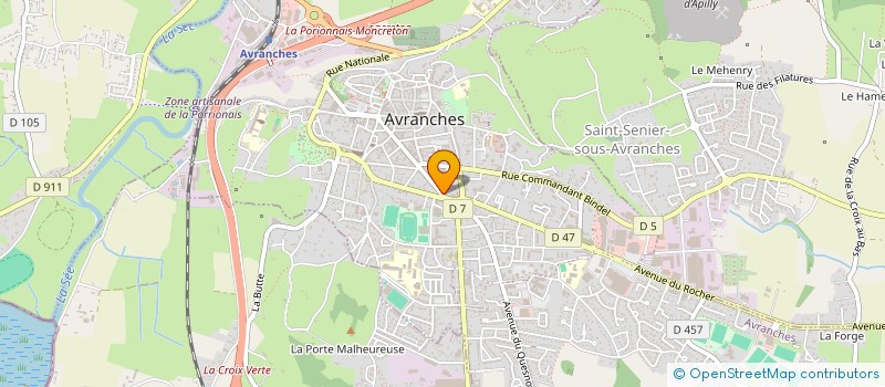 localisation de l'entreprise MONSIEUR MATHIS MICHAUD  AVRANCHES