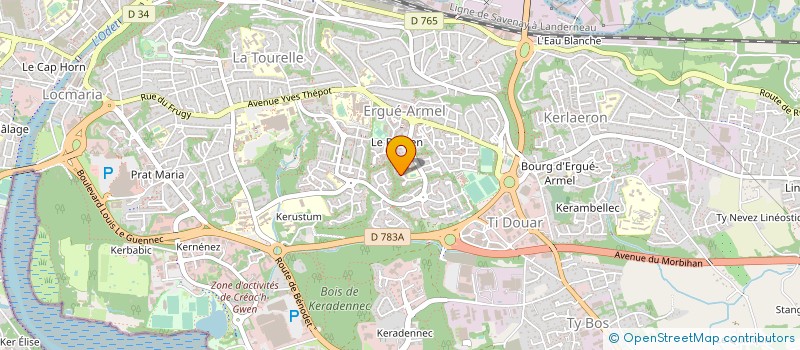 localisation de l'entreprise MONSIEUR MATHIS MORVAN  QUIMPER