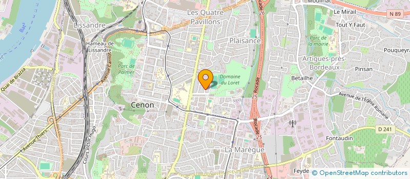 localisation de l'entreprise MONSIEUR MATHIS MOULIN  CENON