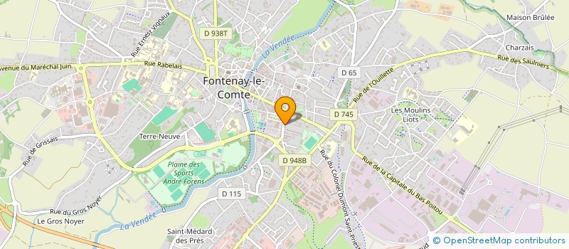 localisation de l'entreprise MONSIEUR MATHIS MOULINIER  FONTENAY-LE-COMTE