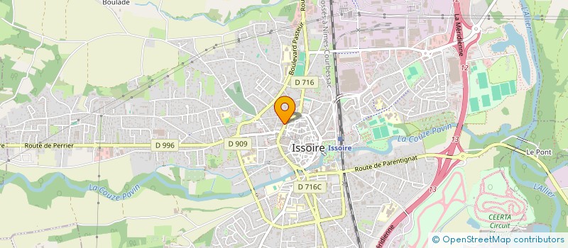 localisation de l'entreprise MONSIEUR MATHIS NOIR-FRANCOIS  ISSOIRE