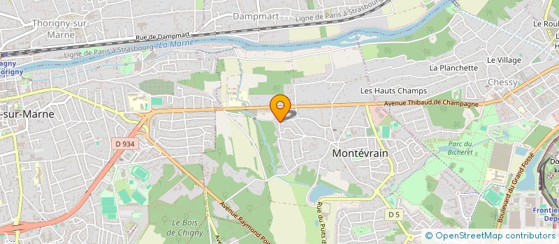 localisation de l'entreprise MONSIEUR MATHIS OLRY  MONTEVRAIN