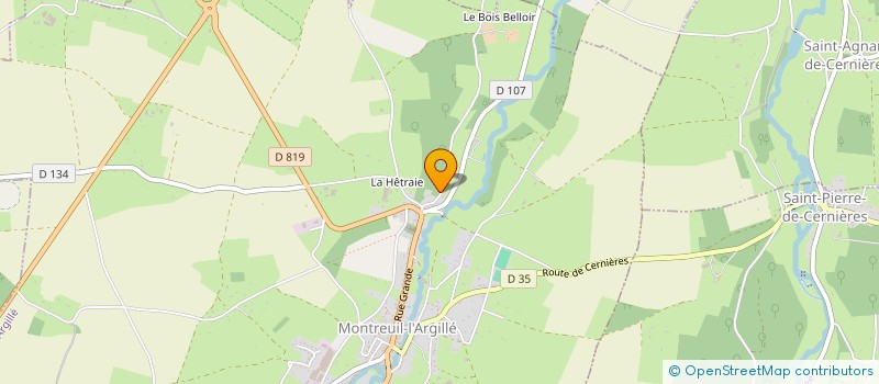 localisation de l'entreprise MONSIEUR MATHIS PIPREL  MONTREUIL-L'ARGILLE