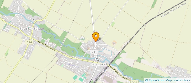 localisation de l'entreprise MONSIEUR MATHIS PREVOTEAU  BAZANCOURT