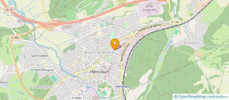 localisation de l'entreprise MONSIEUR MATHIS RICHARD  HERICOURT