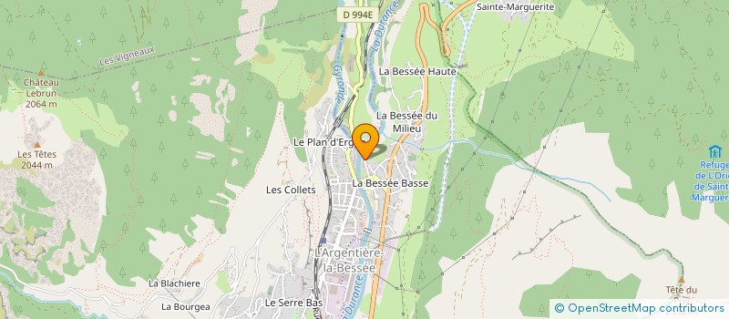 localisation de l'entreprise MONSIEUR MATHIS ROUSSARD  L'ARGENTIERE-LA-BESSEE