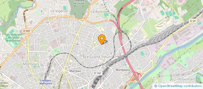 localisation de l'entreprise MONSIEUR MATHIS ROUX à LIMOGES