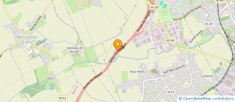 localisation de l'entreprise MONSIEUR MATHIS SARDI  HALLENNES-LEZ-HAUBOURDIN